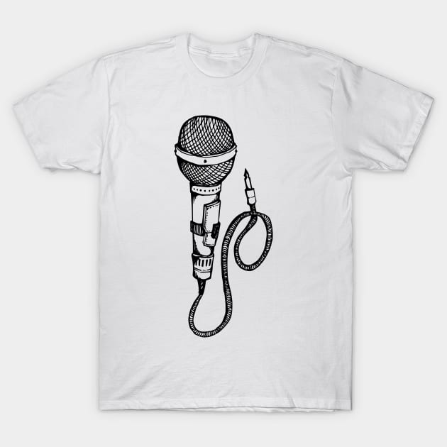 microphone T-Shirt by TKDoodle